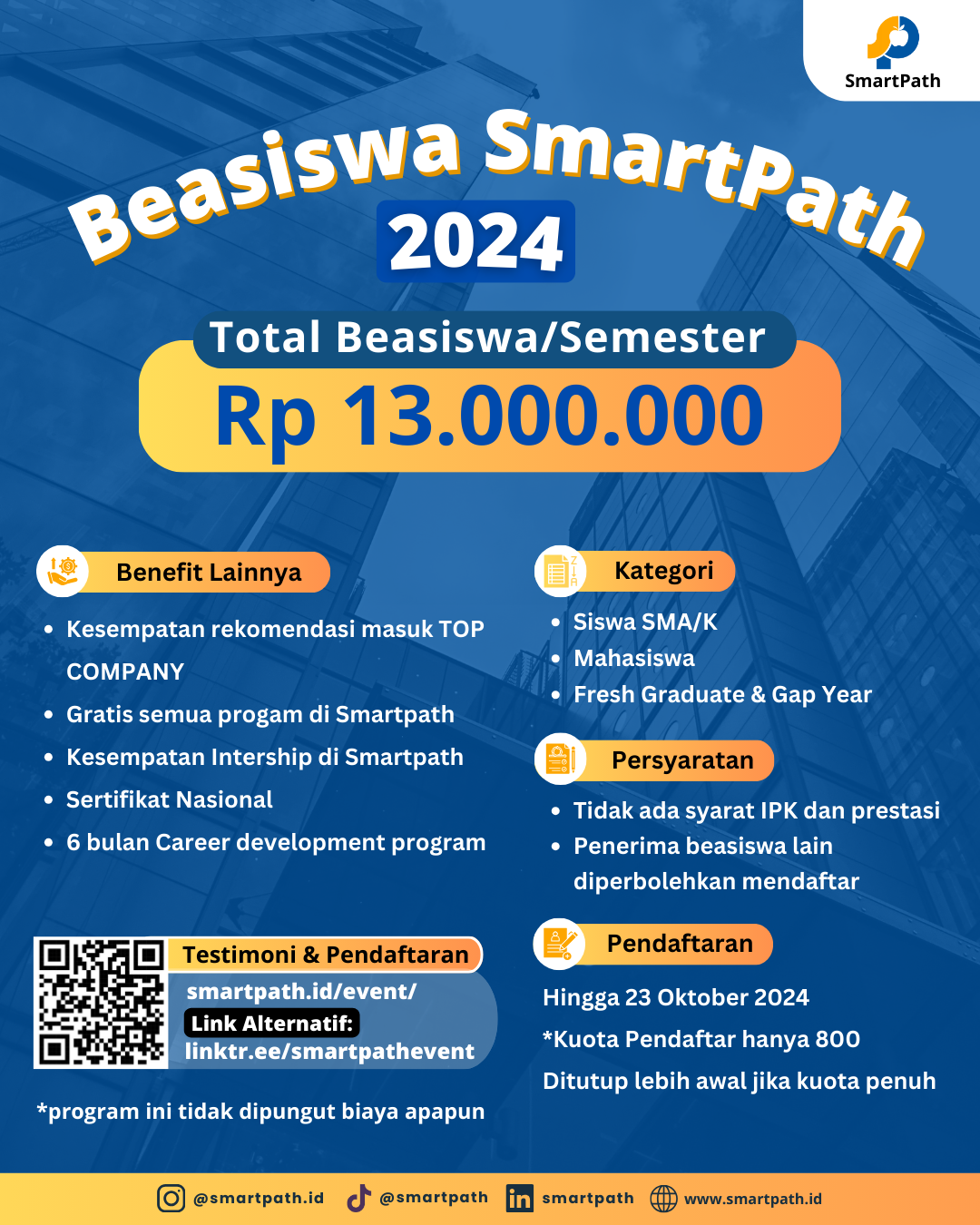 Beasiswa Smartpath 2024